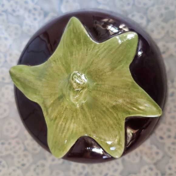 Eggplant Lidded Container Hearth and Home Designs - Picture 3 of 13